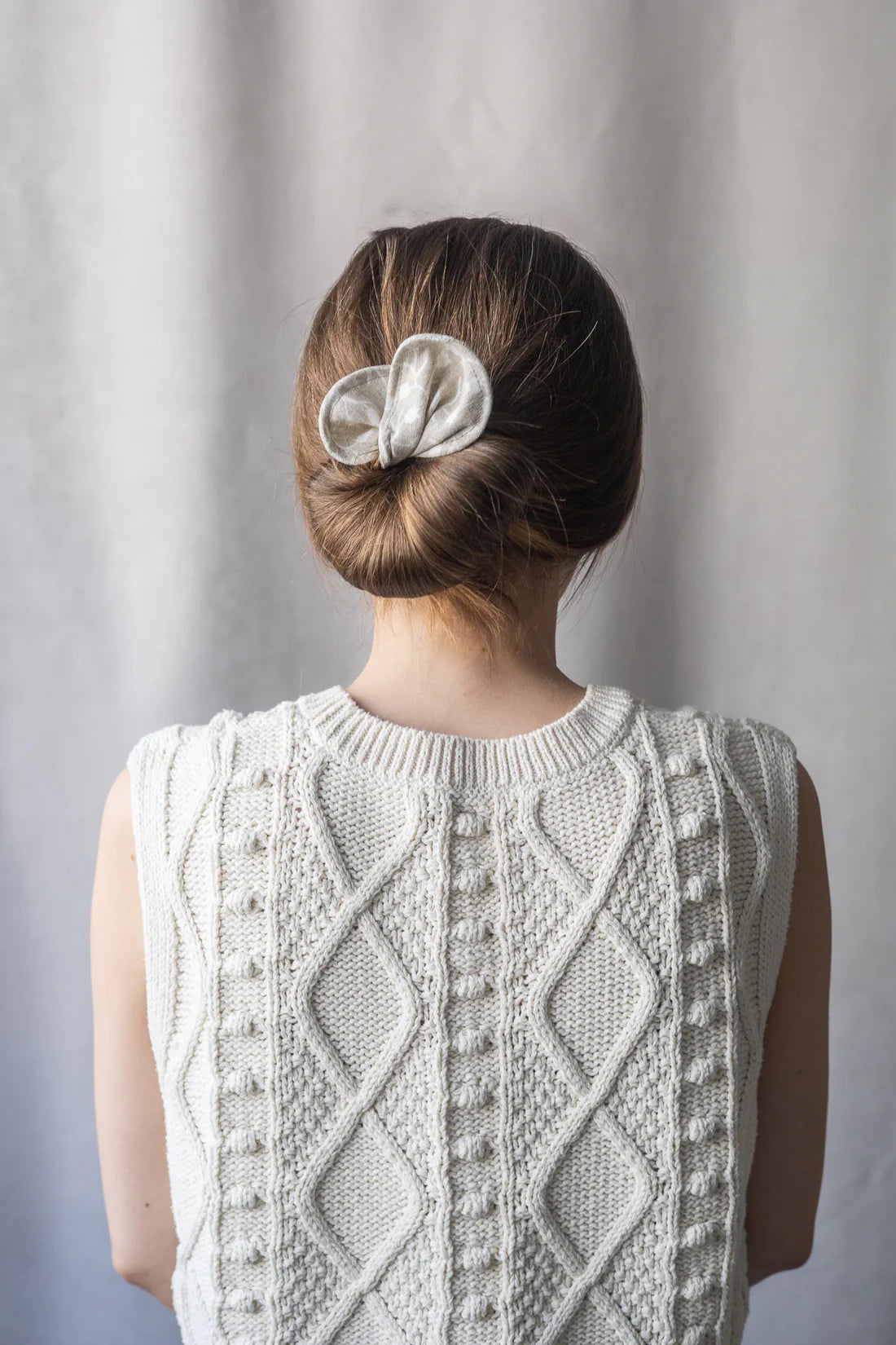 Chignon réalisé avec l’accessoire à chignon Gibou