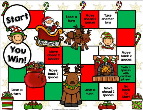 Christmas Reading Comprehension Board Game – Games 4 Gains