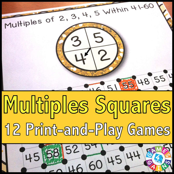 Multiples 'Squares' Game – Games 4 Gains