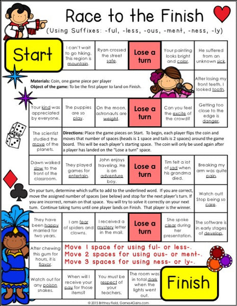 Suffixes Games – Games 4 Gains