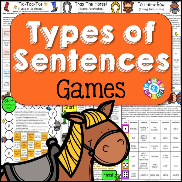 Types of Sentences Games – Games 4 Gains