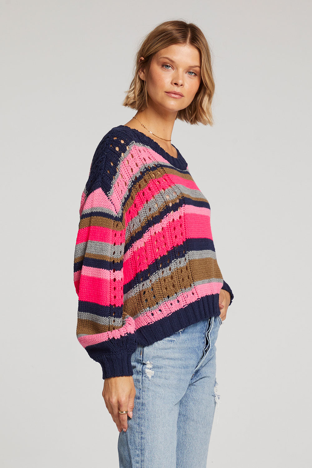 Saltwater Luxe L/S Sweater Multi - Alandrea