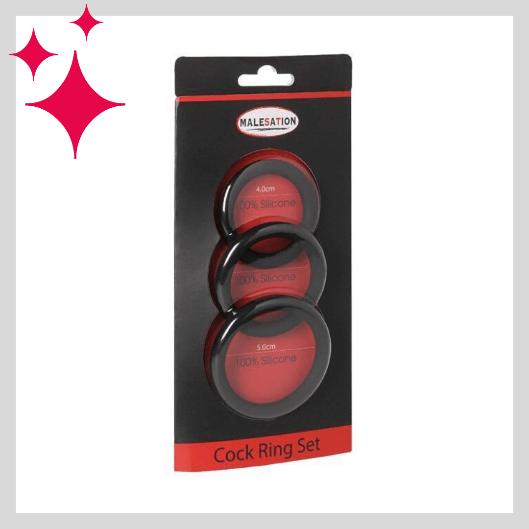 Malesation Cock Ring Set - Pack Of 3