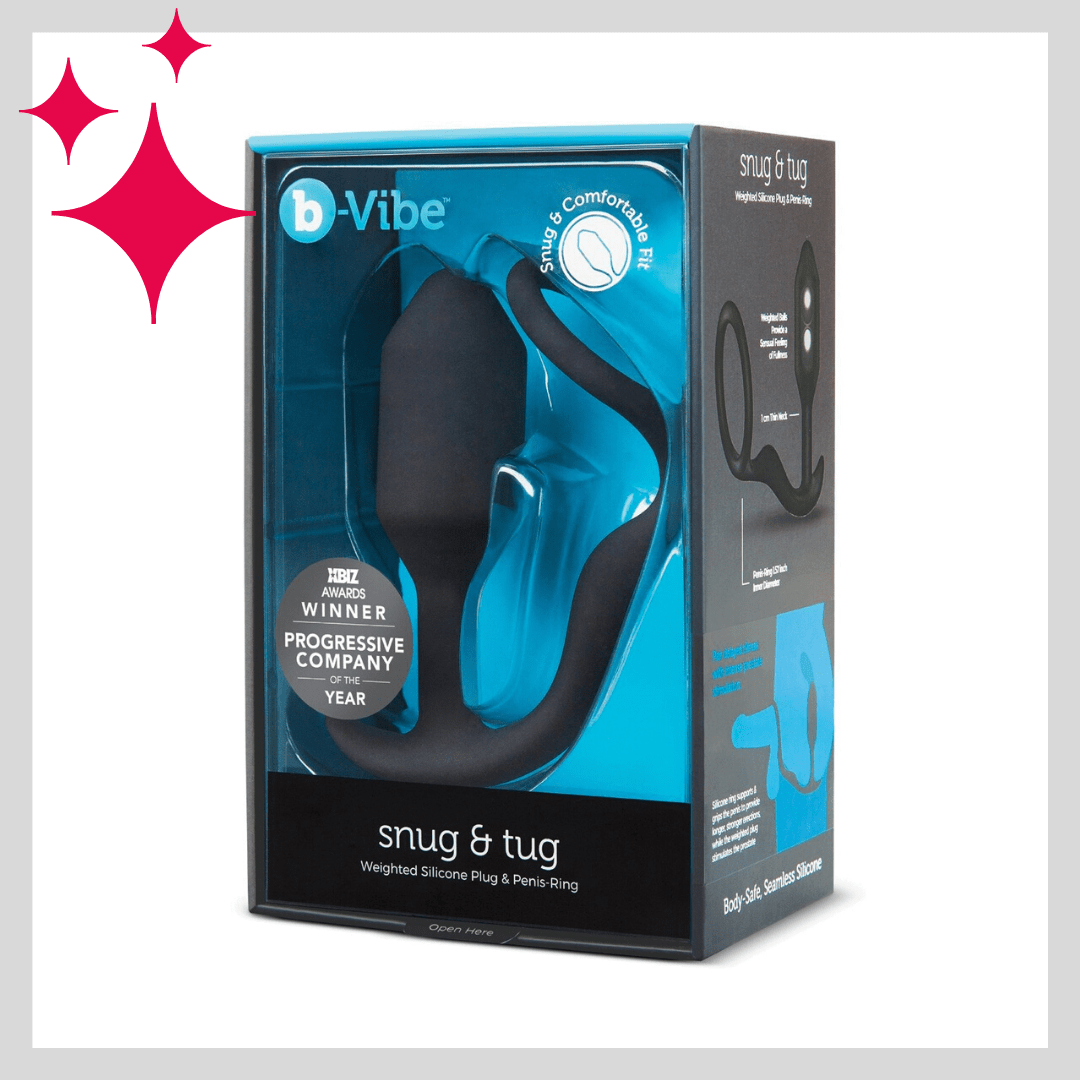 b-Vibe Snug & Tug Weighted Silicone & Penis Ring