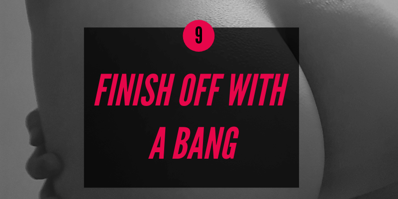 prostate milking: finish with a bang