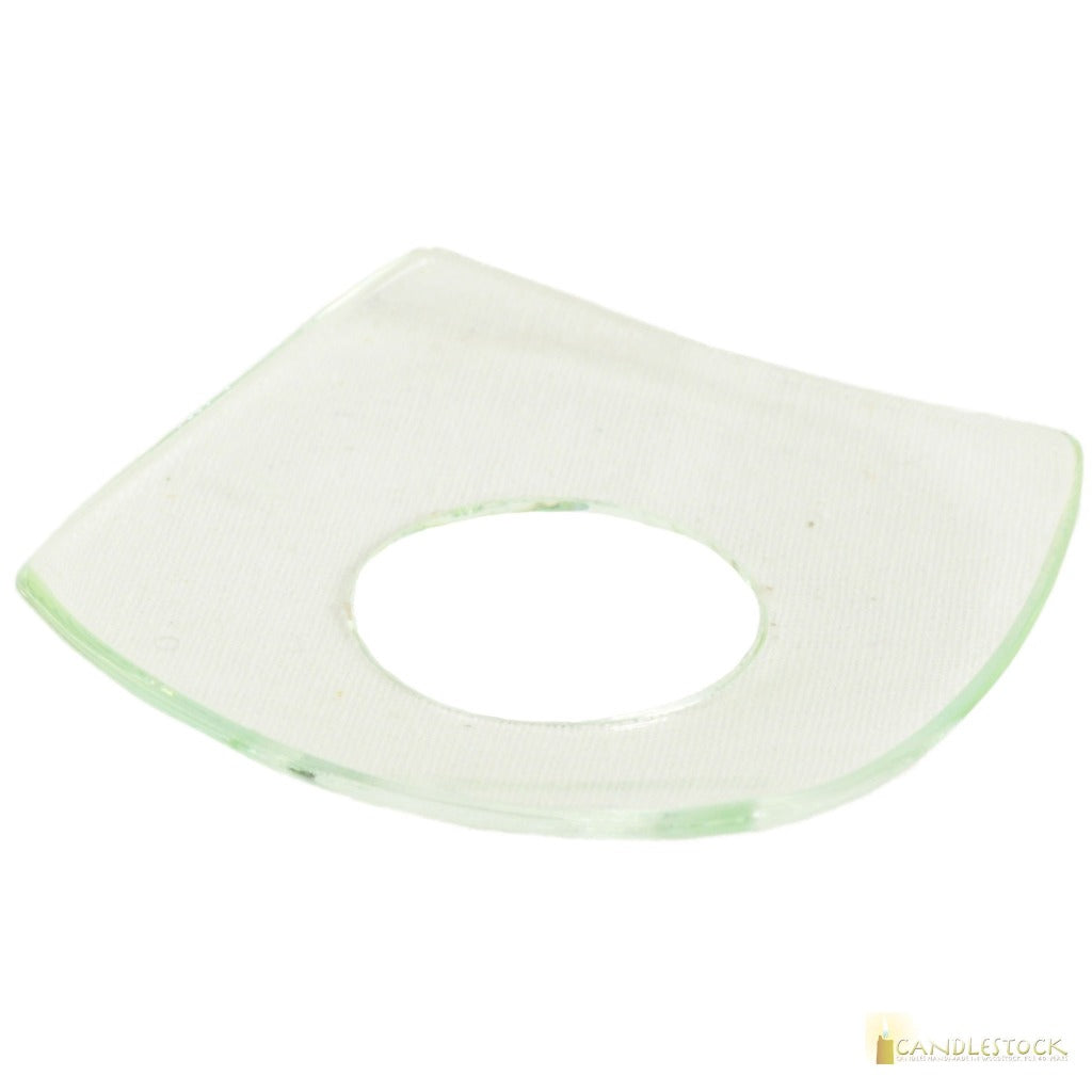 Bobeche Wax Catcher - Square Clear Glass