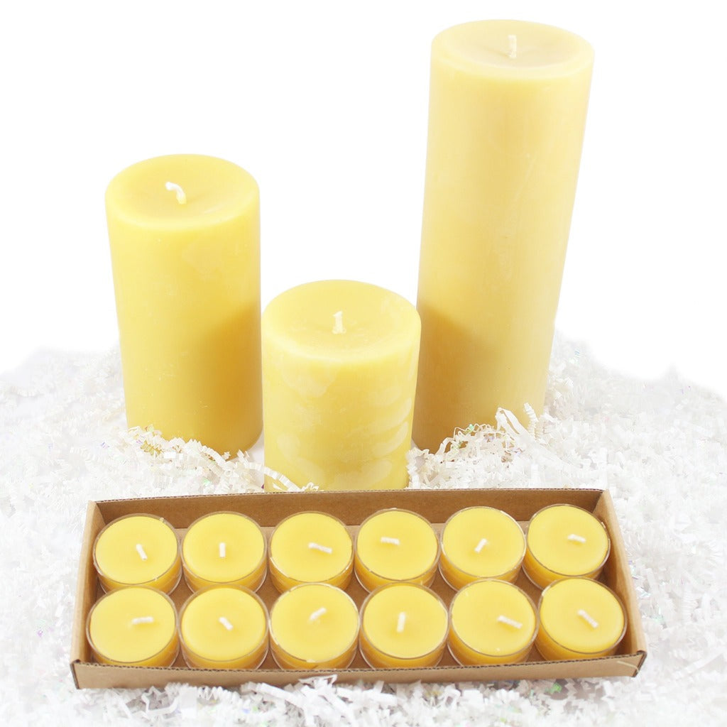 Beeswax Tea Light Candles - Bulk