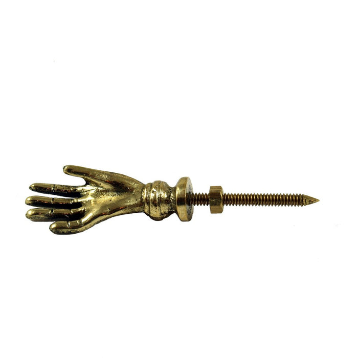 Brass Jana Hand Drawer Pull — Candlestock