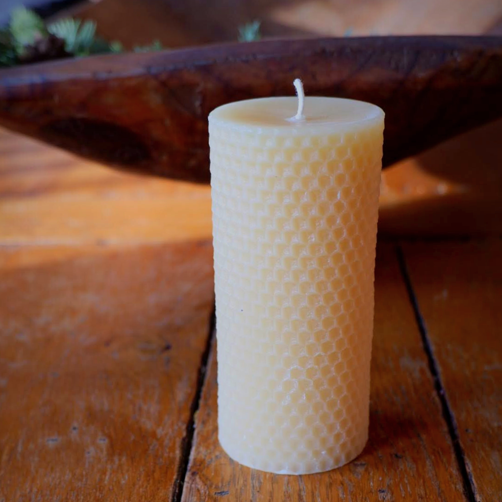 3×3 Beeswax Pillar Candle