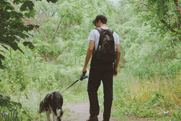 Adventurous voyeur walking and hunting for butts