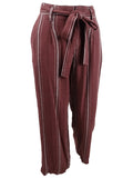 Sanctuary Women's Inland Striped Wide-Leg Capri Pants (29, Henna Stripe)