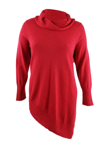Alfani Women's Asymmetrical Cowl Neck Sweater