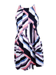 Vince Camuto Women's Geo-Print Fit & Flare Dress (14, Print Multi)