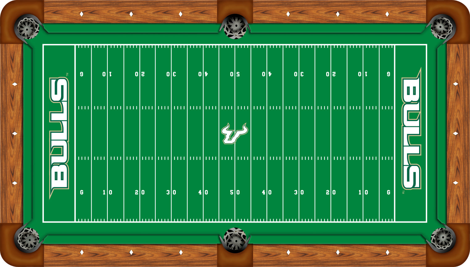 South Florida Bulls Pool Table Felt