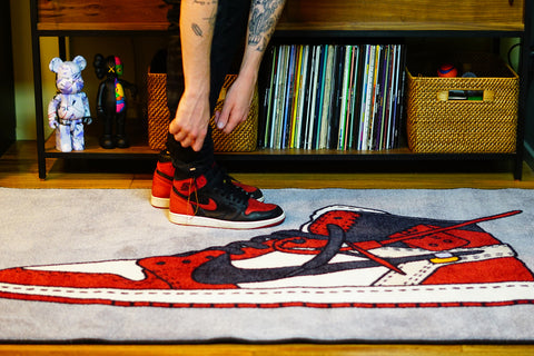 jordan sneaker rug