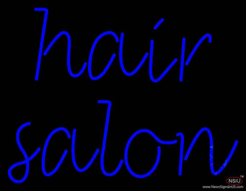 Cursive Hair Salon Handmade Art Neon Sign