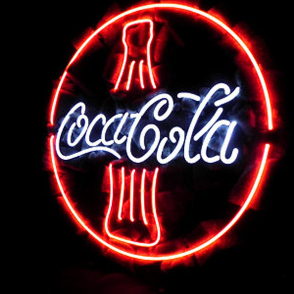 Nouveau logo du bar Coca - Cola néon logo du Coca - Cola soda néon