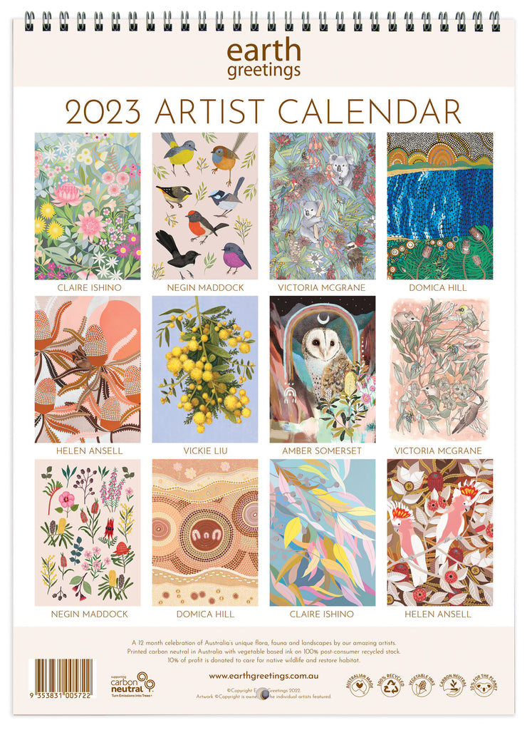 2023 Artist Calendar Sydney Living Museums
