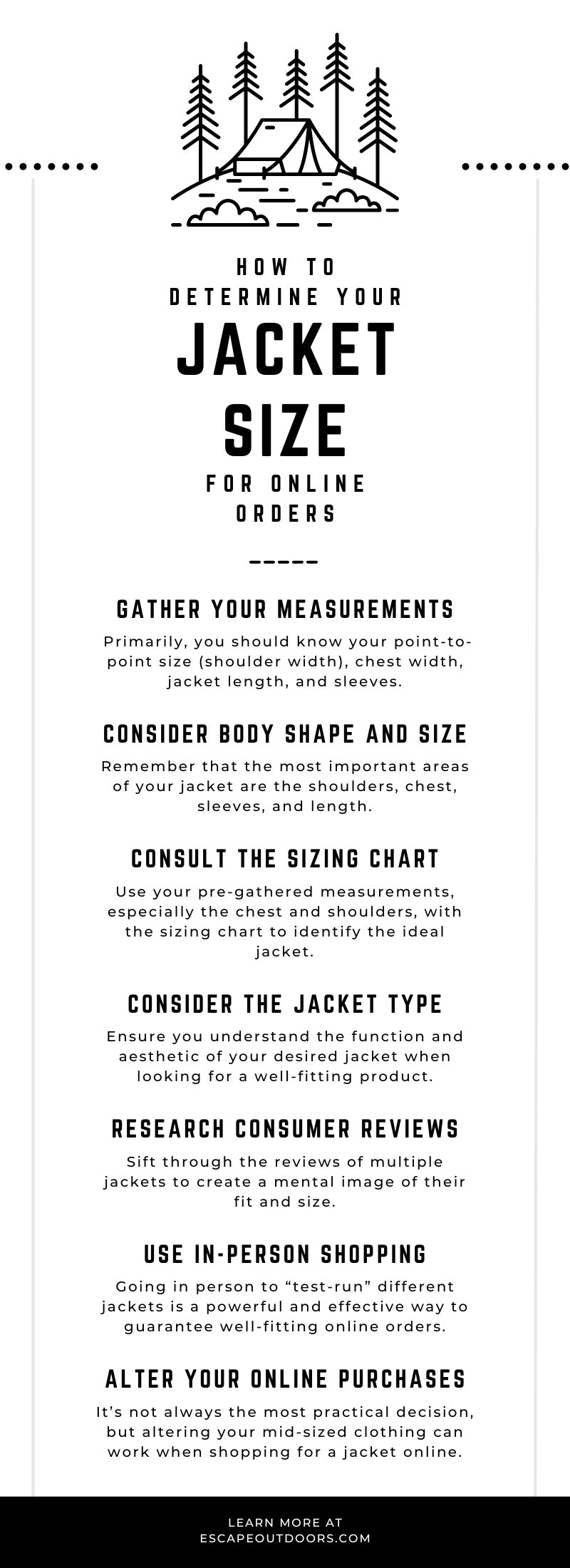 How To Determine Your Jacket Size for Online Orders