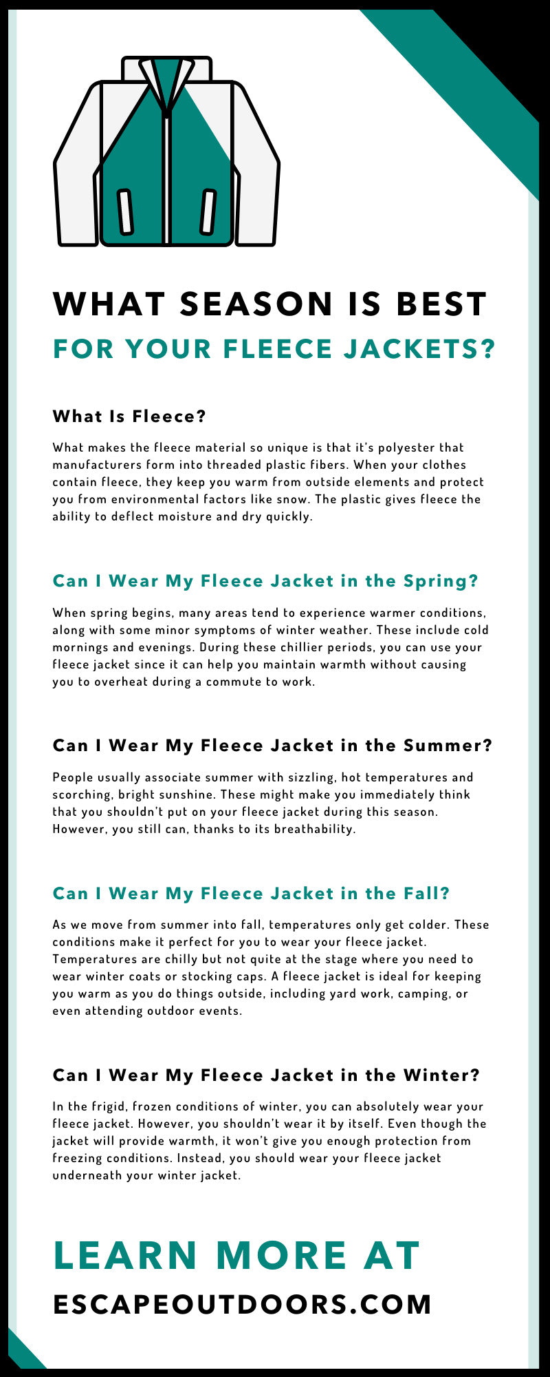 What Season Is Best for Your Fleece Jackets?