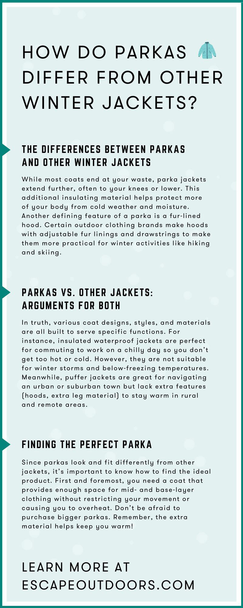 How Do Parkas Differ From Other Winter Jackets?