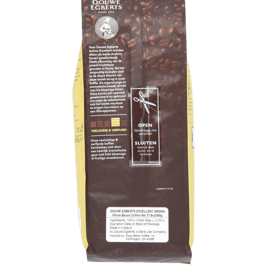 Slank Waarschuwing Gezichtsveld Douwe Egberts Excellent Aroma Whole Beans Coffee 17.6-Ounce Package -  Coffee shop