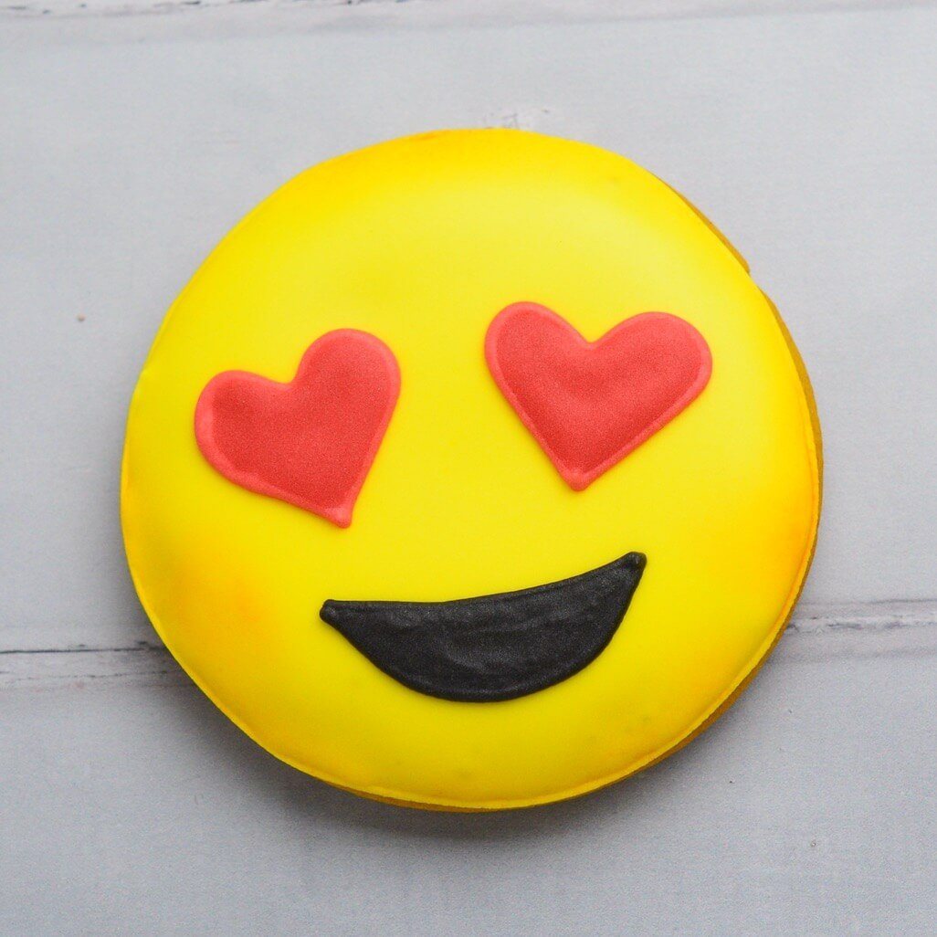 Heart Eyes Emoji Biscuit Gifts For Emoji Lovers Morse Toad