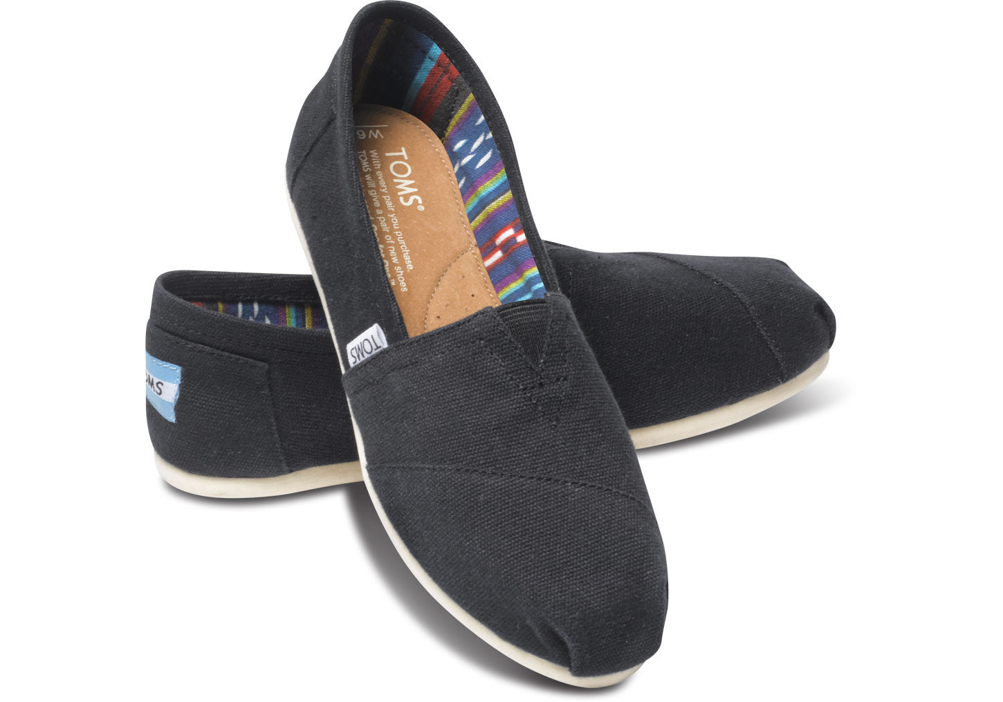 toms black classic womens