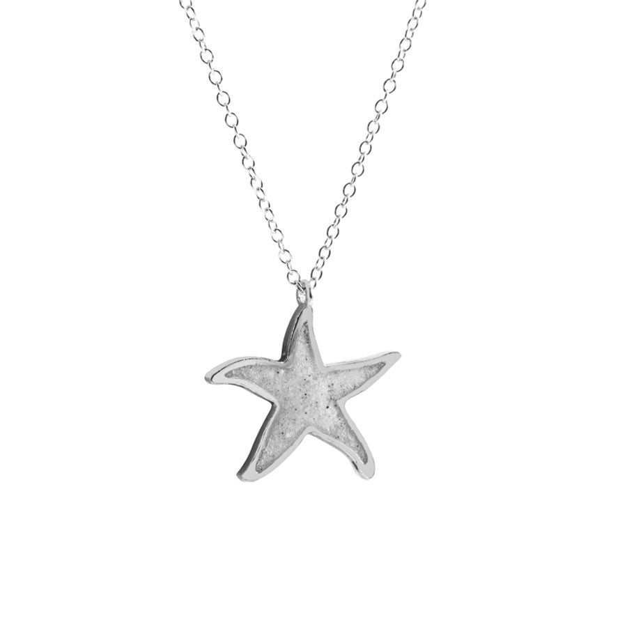 Silver Starfish Necklace-starfish Jewellery-starfish Necklace Silver-large Starfish  Necklace-starfish Pendant - Etsy