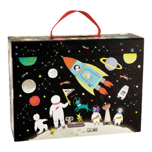 Playbox with Wooden Pieces - Space