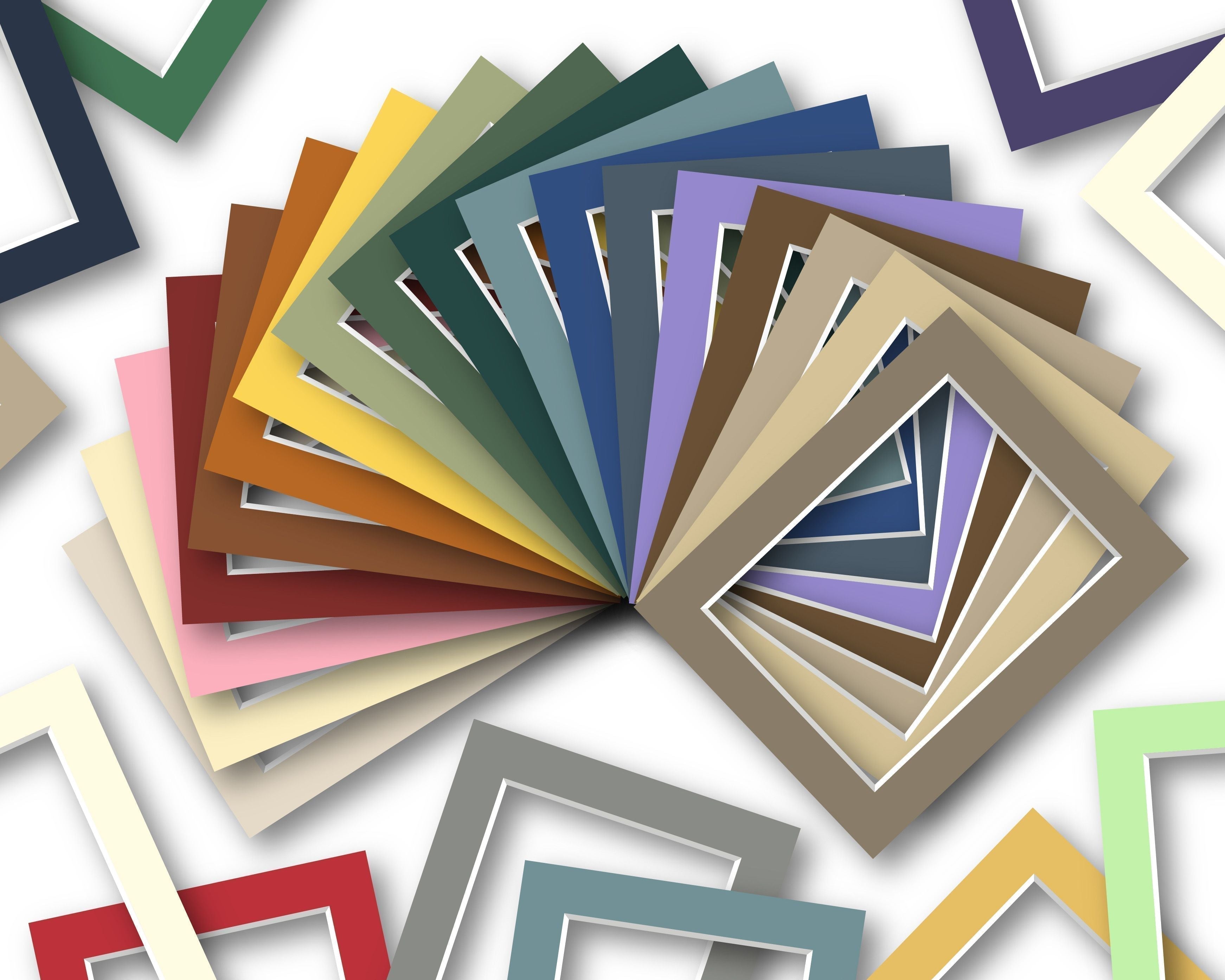 14x14 Premium Matboard with White Core Bevel Cut for 10x10 Image