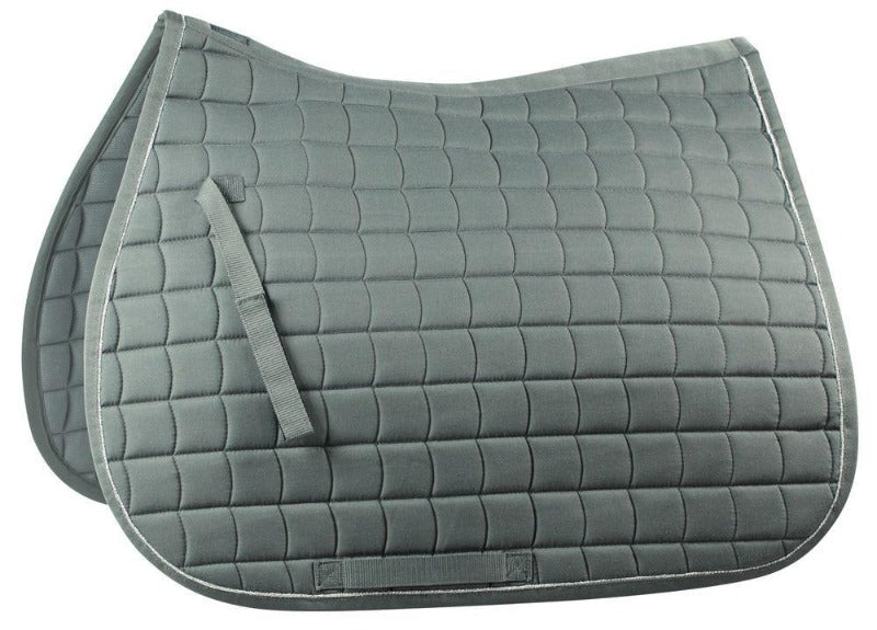 Horze All Purpose English Saddle Pad Charcoal Grey Horsey Habit Saddlery