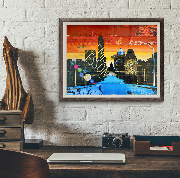 ATX- Austin Cityscape - Danny Phillips Fine Art Print – Parody Art Prints