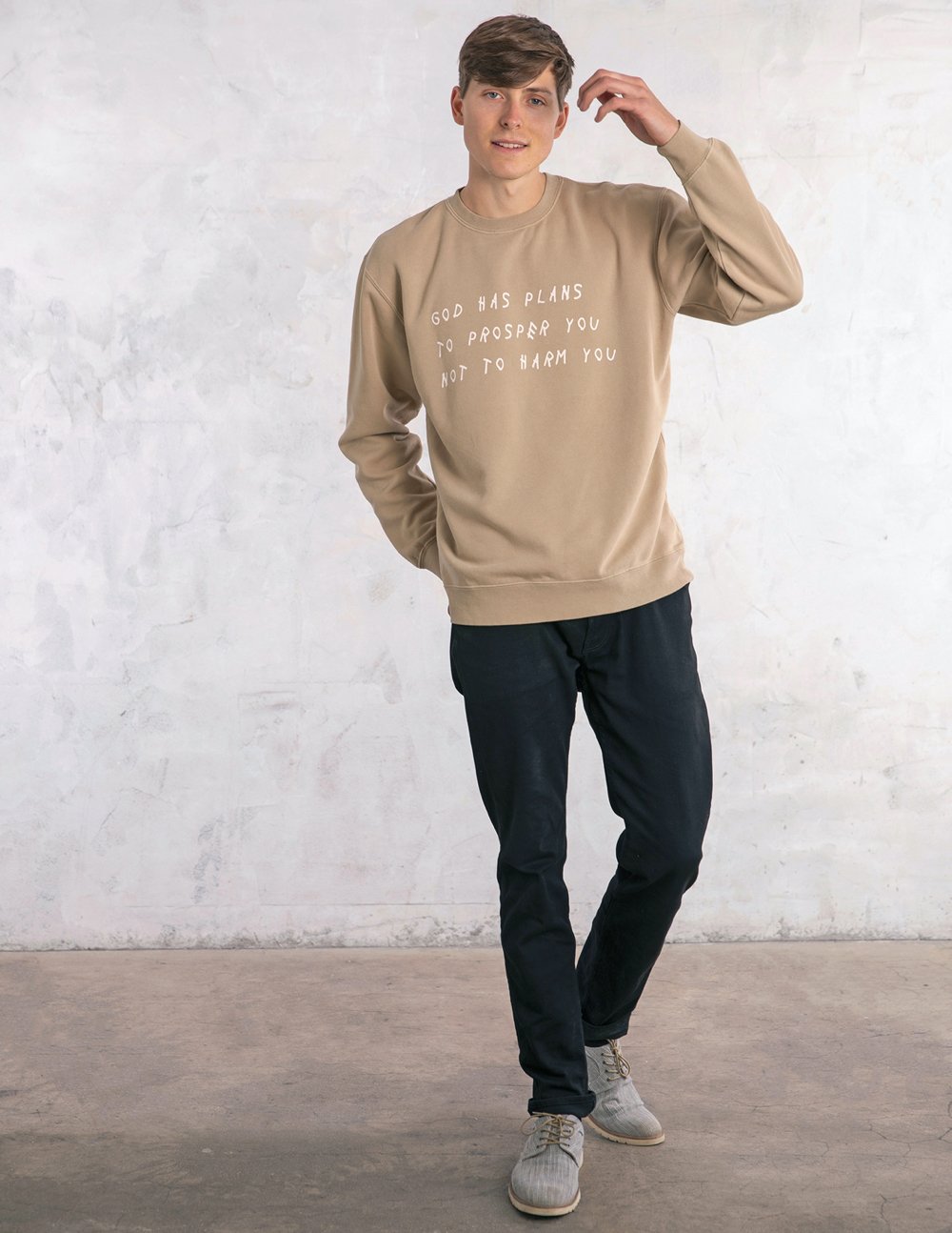 God Has Plans Crewneck | Christian Sweatshirts | Elevated Faith