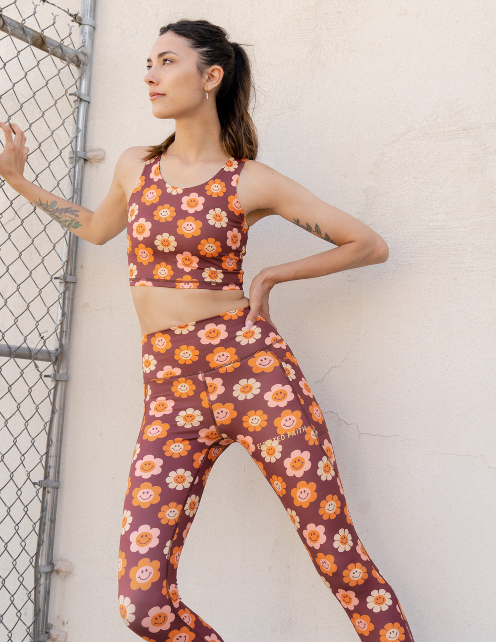 Smiley Flower Bra Tank - $14.99