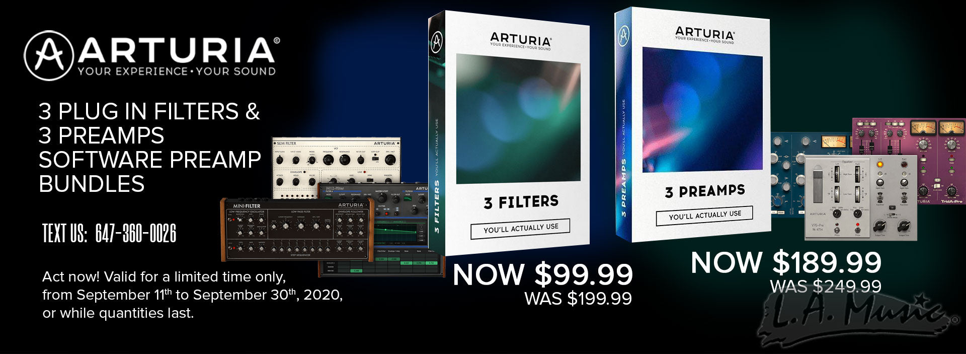 Arturia 3 Filters and 3 Preamps Software Bundles Instant Rebates