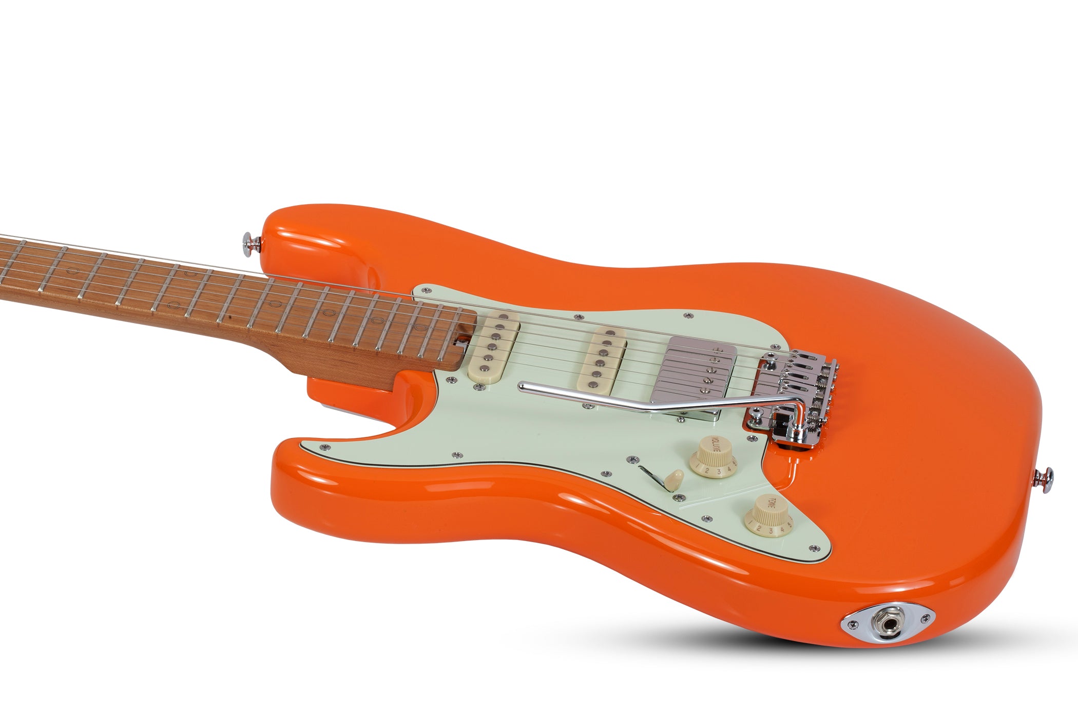 schecter nick johnston hss orange