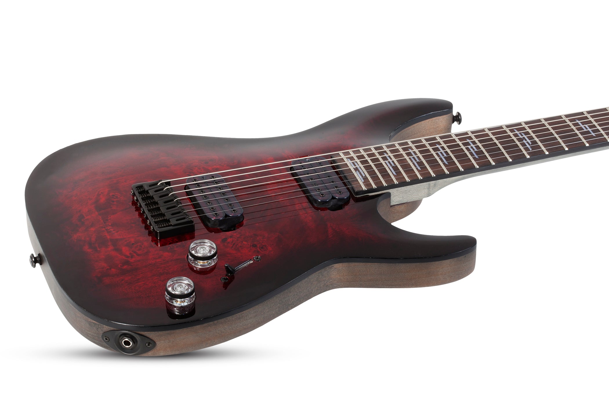 Schecter Omen Elite-7 7 String Electric Guitar Black Cherry Burst 2456-SHC