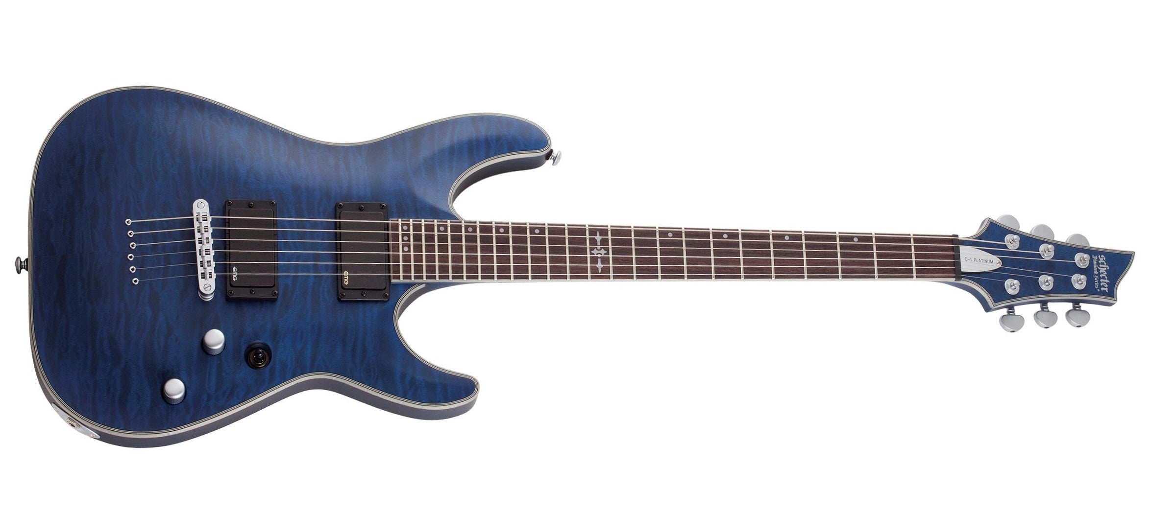 schecter c1 platinum blue