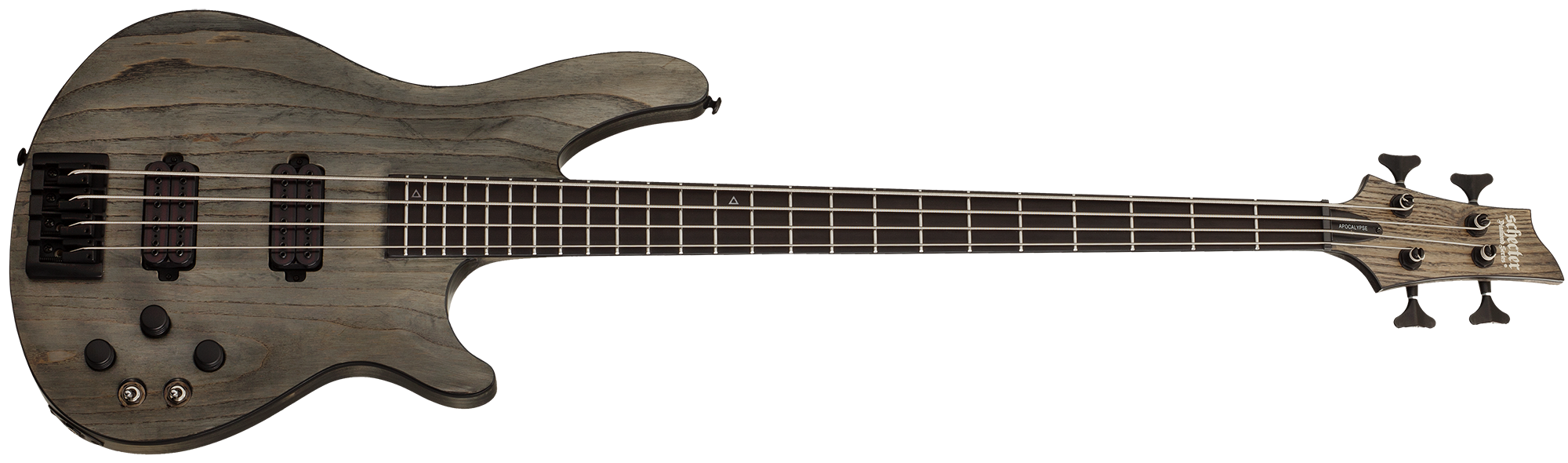 Schecter C-4 Apocalypse Rusty Grey 4 String bass Guitar item 1317-SHC