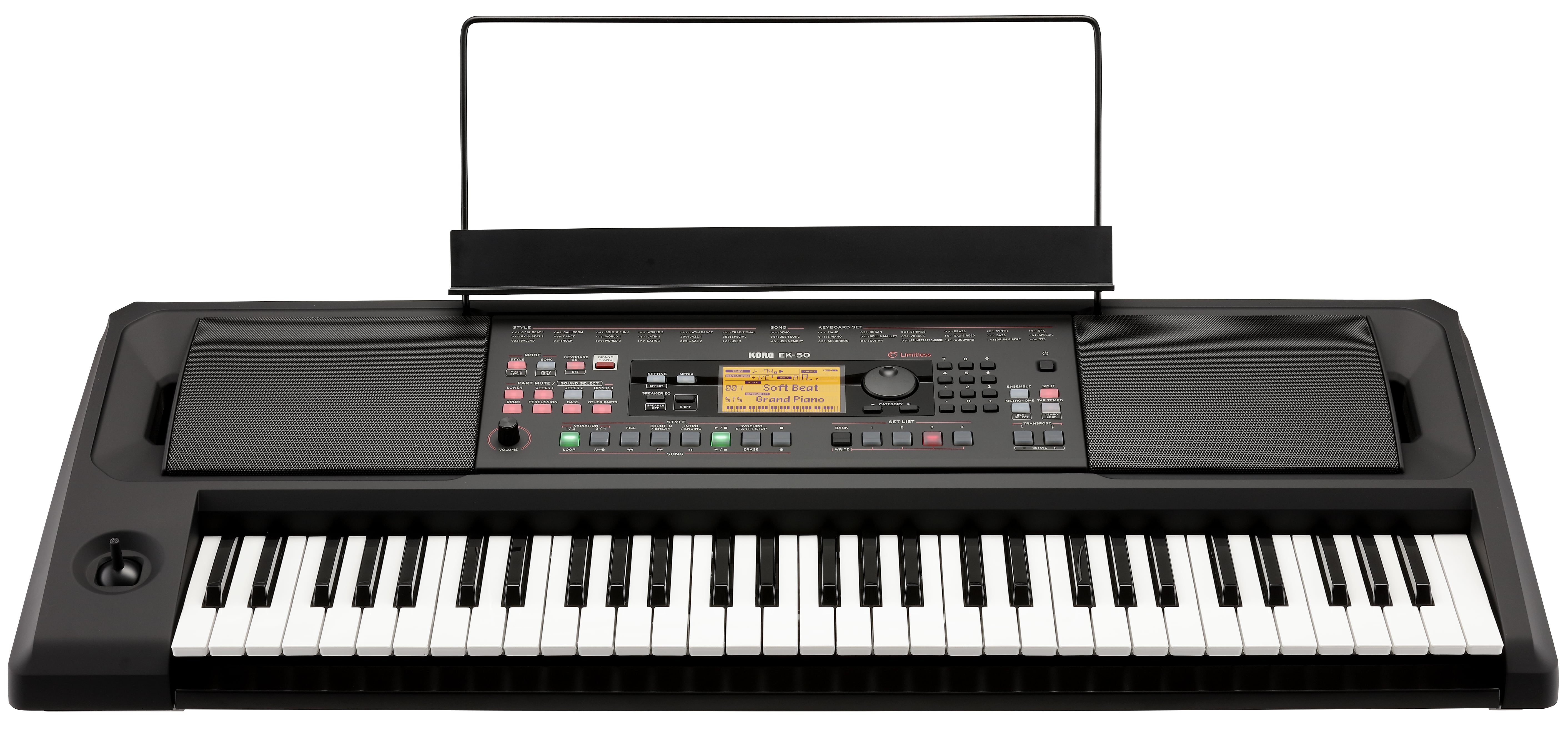 61Key Entertainer Keyboard Great Sound Light And Portable EK50L