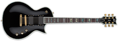 EC-1000 Gaucher (EMG, EB) - vintage black Guitare électrique