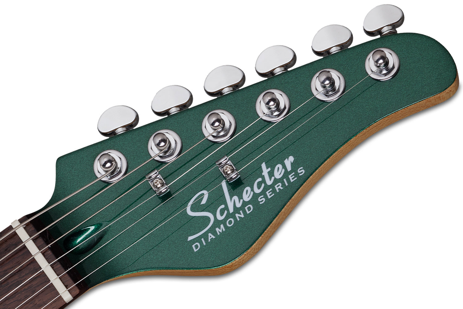 Schecter PT-FASTBACK-II-B-DEG Dark Emerald Green Guitar w Bigsby and  Schecter SuperRock 2210-SHC