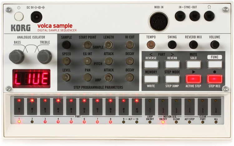 Korg Volca Sample Digital Sample Sequencer Volca Sample L A Music Canada S Favourite Music Store