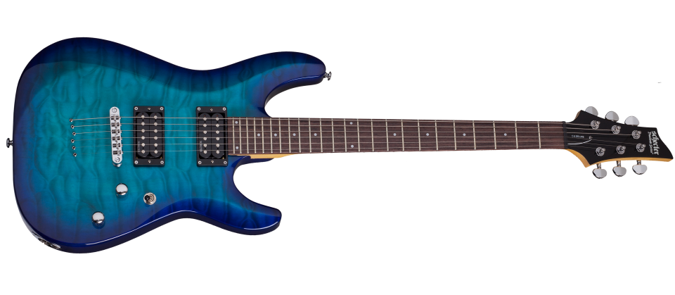 Schecter C-6-PLUS-OBB Ocean Burst Blue 443-SHC