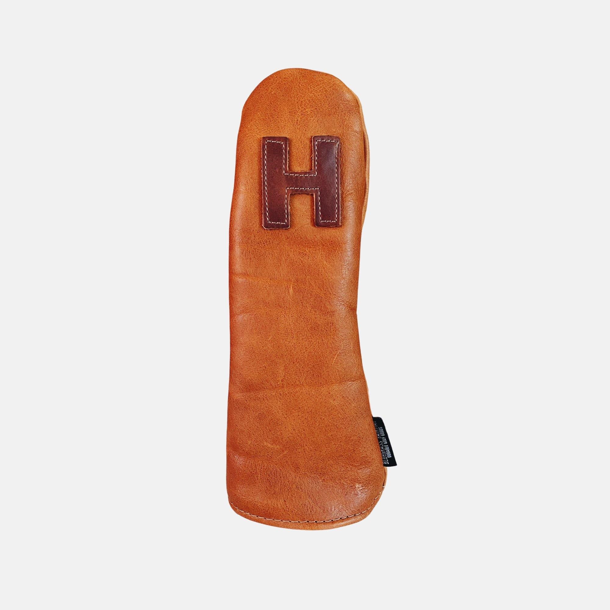 Americana Edition leather golf Headcover in Tan Hybrid