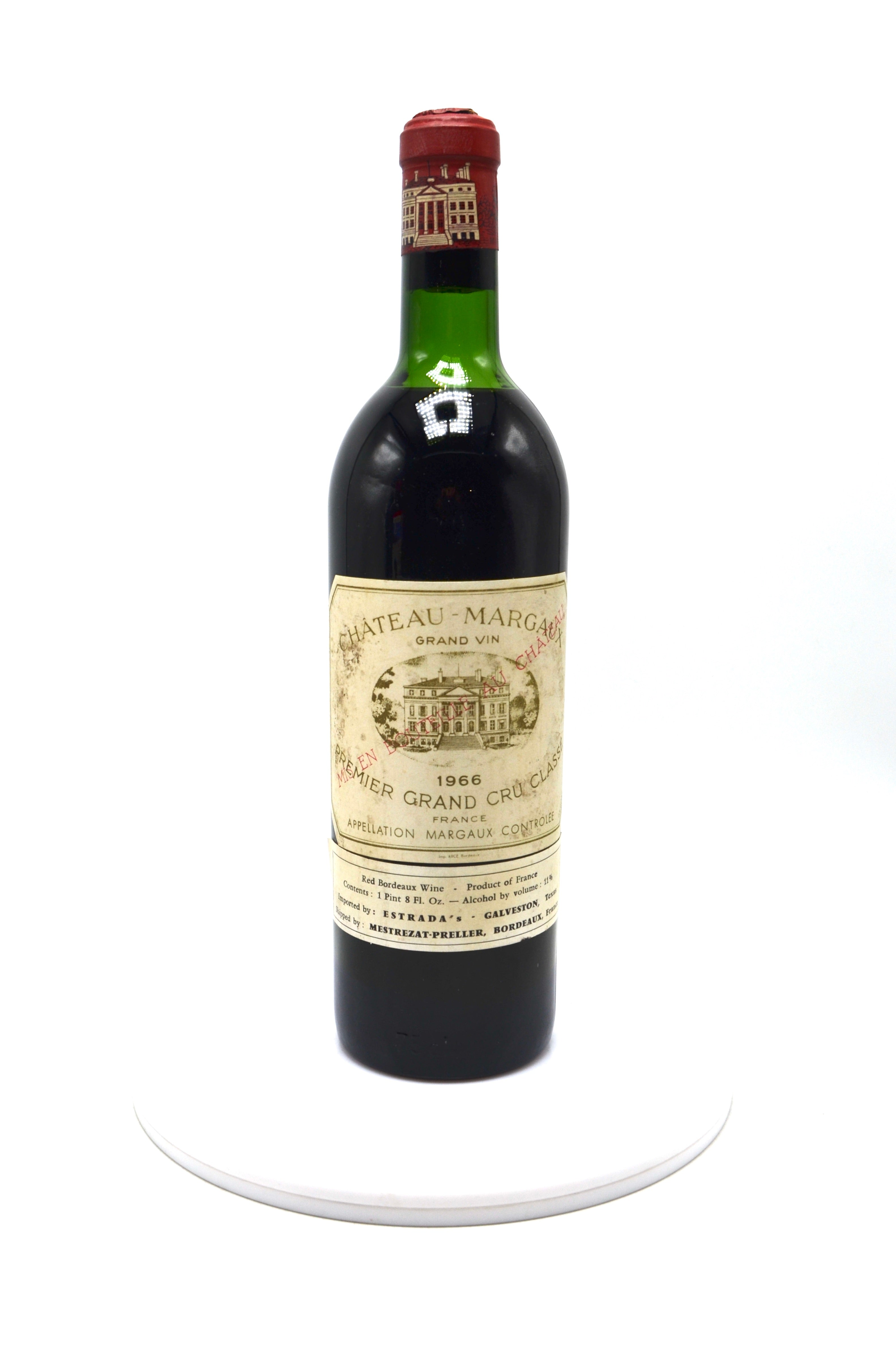 シャトーマルゴー CHATEAU MARGAUX 1966 750ml-