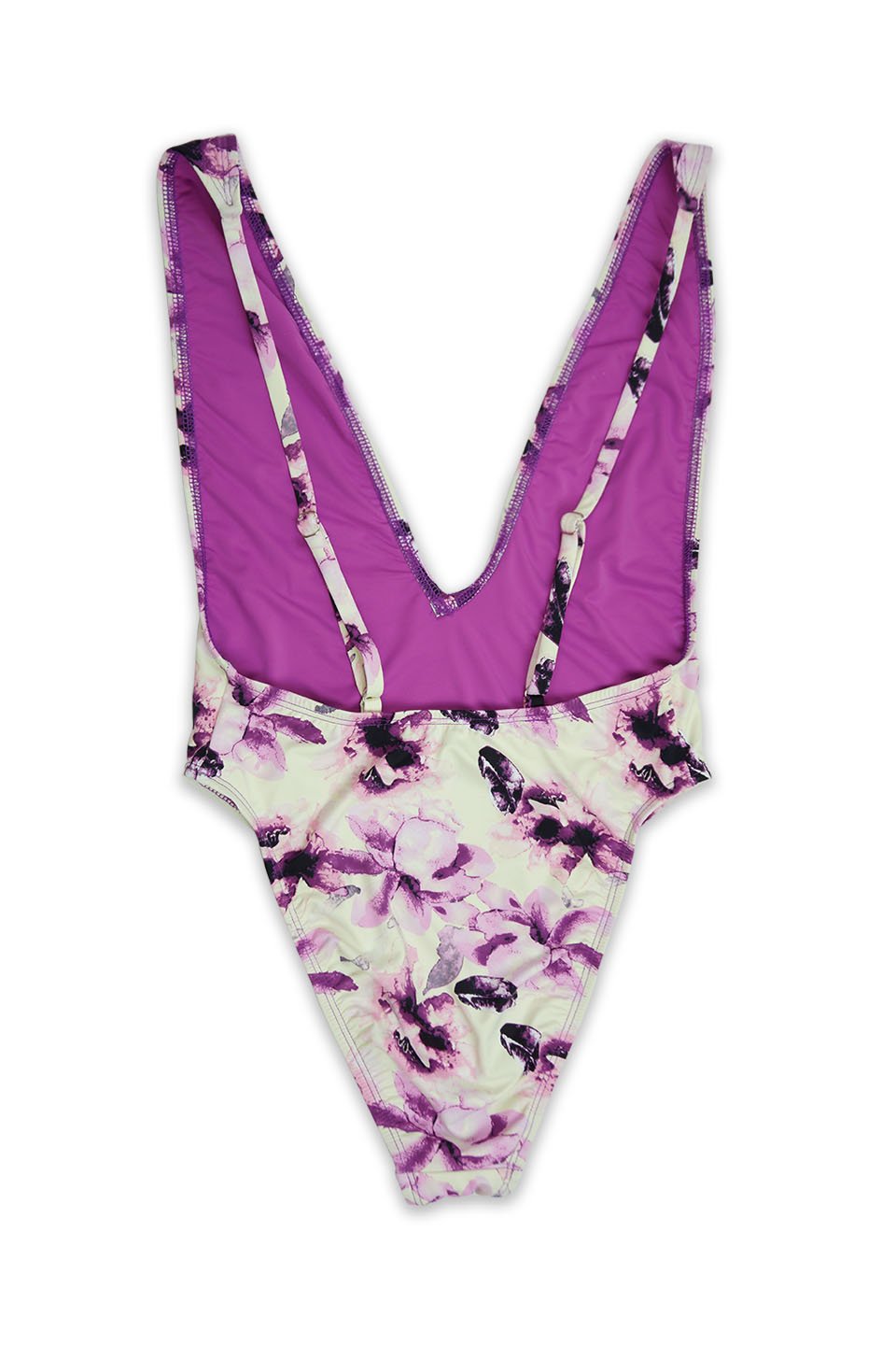 Low V-Neck Cheeky Coverage One Piece in Orchid – shop218