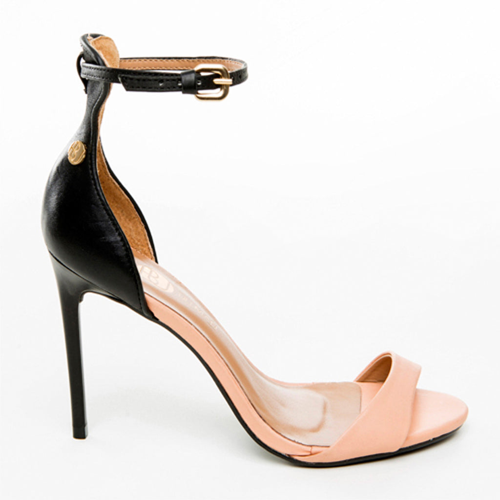 peach stiletto heels