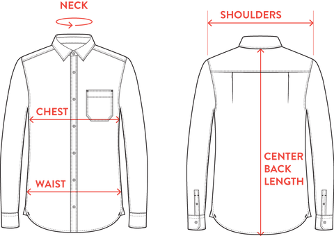 Dress Shirt Arm Length Size Chart